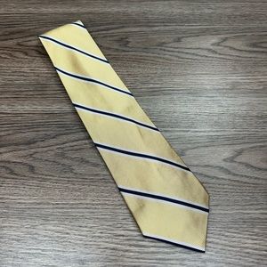 Harken Gold w/ Navy & White Stripe Silk Tie